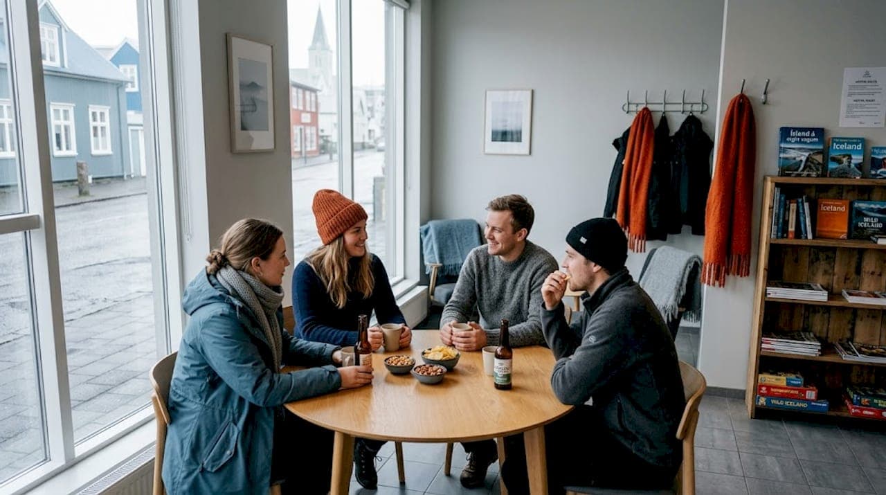Proceso para convivir en hostel islandés con éxito