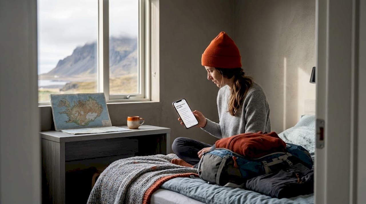 Checklist de viaje por la costa sur de Islandia