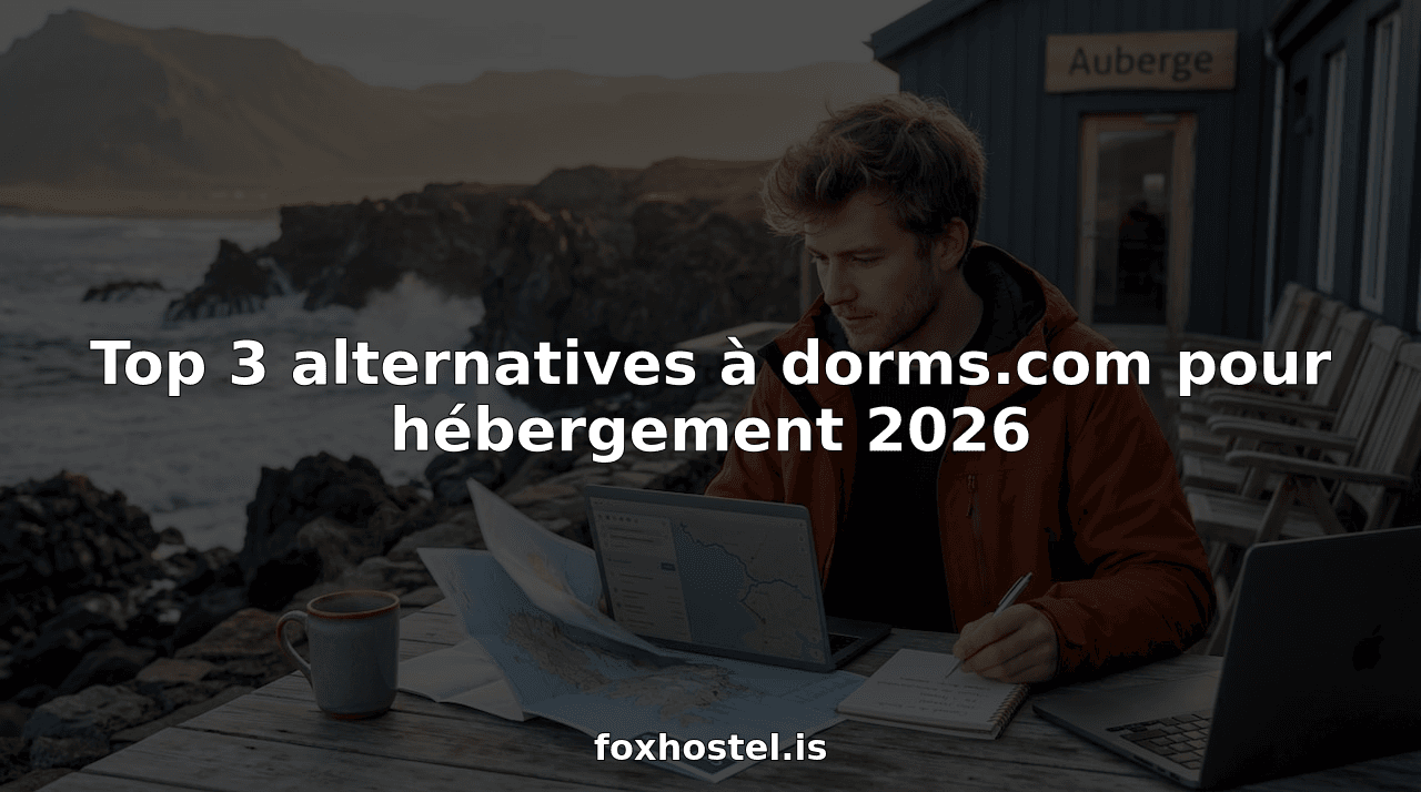 Top 3 alternatives à dorms.com pour hébergement 2026