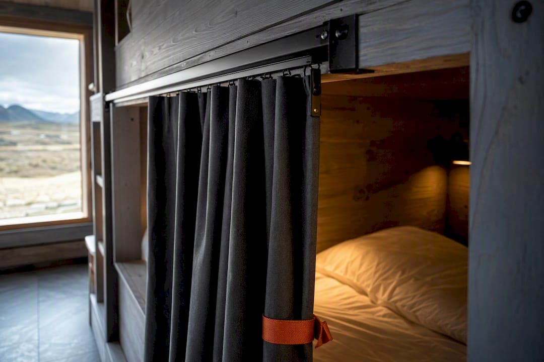 Hostel Bunk Privacy for Travelers: Pack 800g Pod or Book Private Dorm