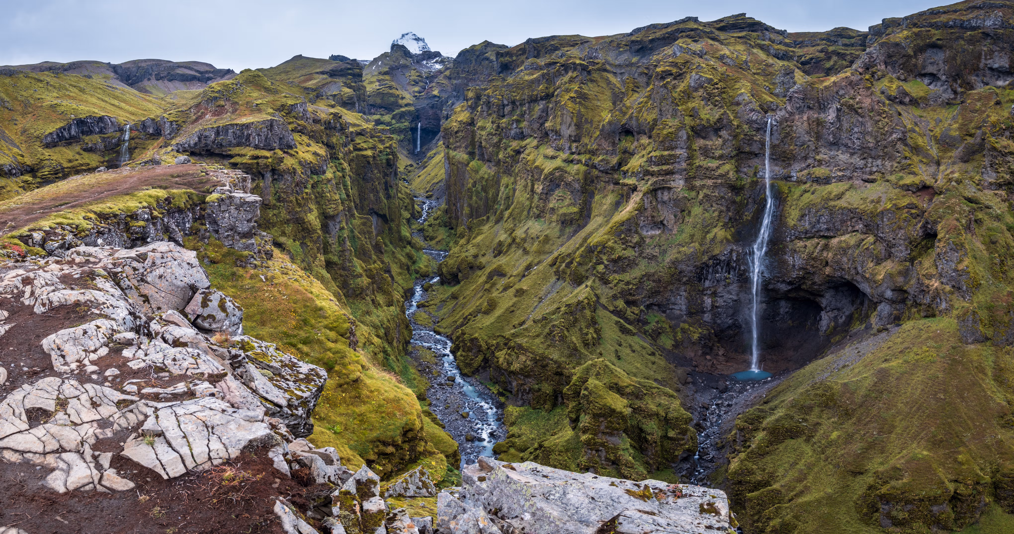 Hike in Múlagljúfur Canyon
